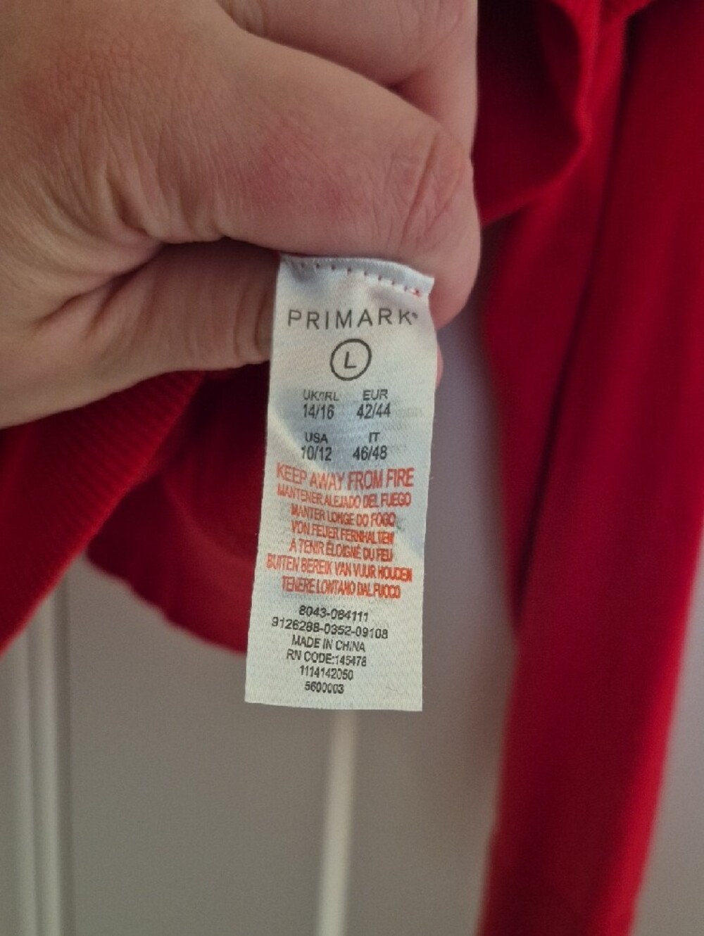Primark Red Ruffle Sleeve Cardigan - Picture 3 of 5